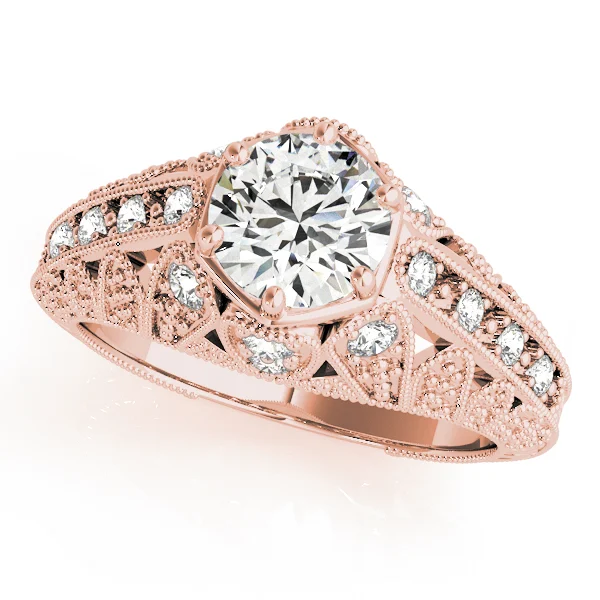 Antique Milgrain Prong Engagement Ring - Image 9