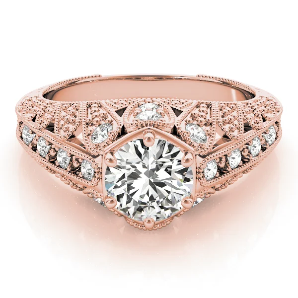 Antique Milgrain Prong Engagement Ring - Image 11