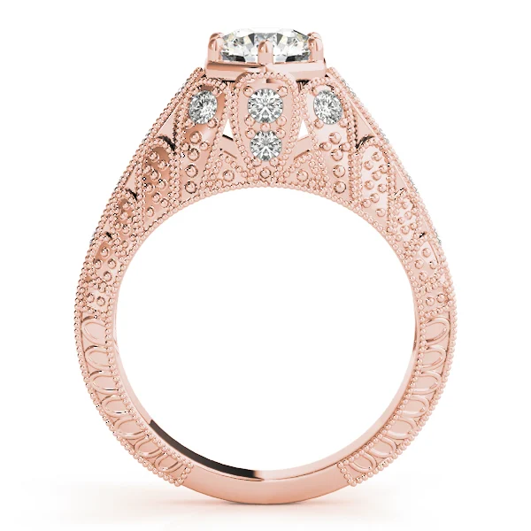 Antique Milgrain Prong Engagement Ring - Image 10