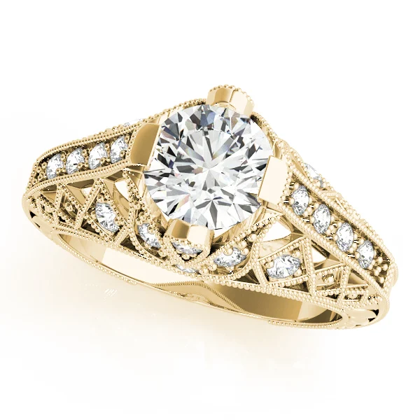 Antique Milgrain Engagement Ring - Image 5
