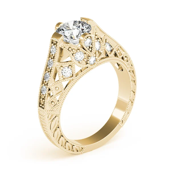 Antique Milgrain Engagement Ring - Image 8