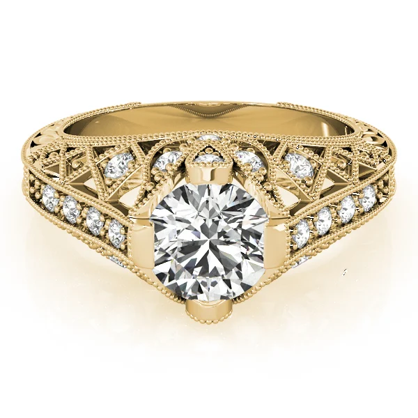 Antique Milgrain Engagement Ring - Image 7