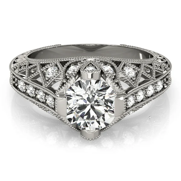 Antique Milgrain Engagement Ring - Image 3