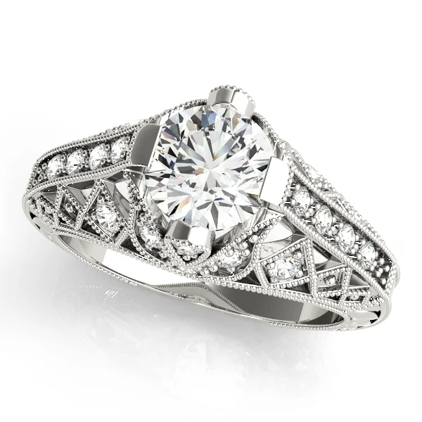 Antique Milgrain Engagement Ring