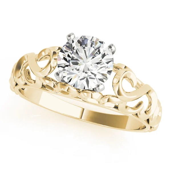 Filigree Solitaire Engagement Ring - Image 5