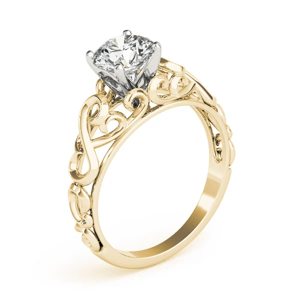 Filigree Solitaire Engagement Ring - Image 8