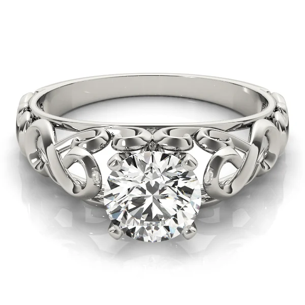 Filigree Solitaire Engagement Ring - Image 3