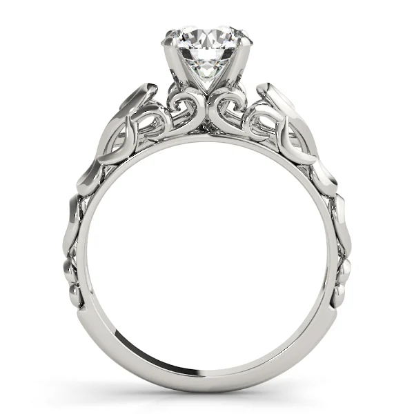 Filigree Solitaire Engagement Ring - Image 2