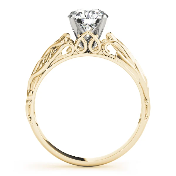 Solitaire Filigree Engagement Ring - Image 6
