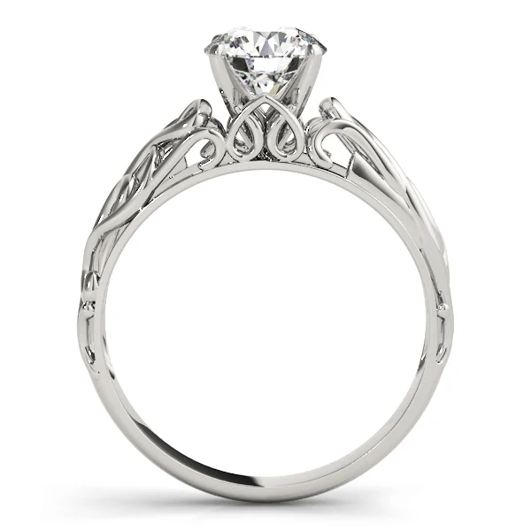 Solitaire Filigree Engagement Ring - Image 2