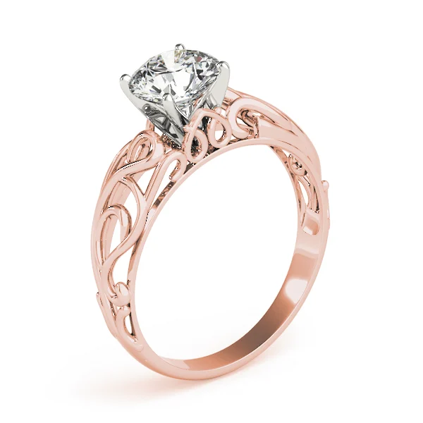 Solitaire Filigree Engagement Ring - Image 12