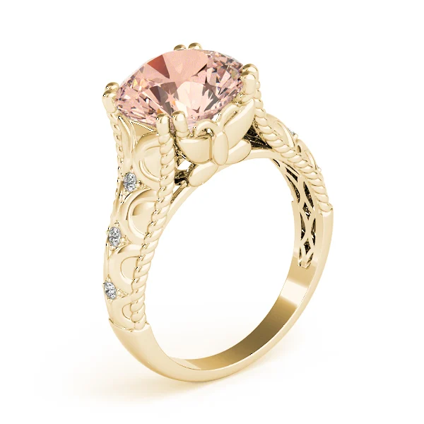 Double Prong Braided Shank Engagement Rings - Image 20