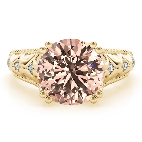 Double Prong Braided Shank Engagement Rings - Image 19