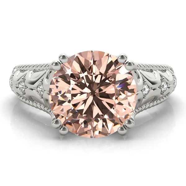 Double Prong Braided Shank Engagement Rings - Image 15
