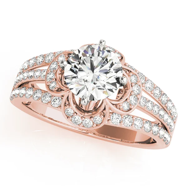 Multirow Floral Shape Engagement Ring - Image 9