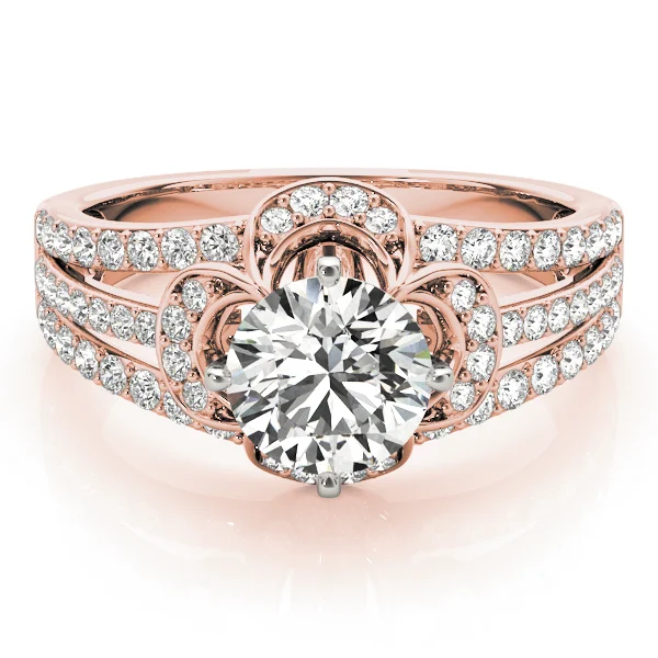 Multirow Floral Shape Engagement Ring - Image 11