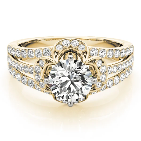 Multirow Floral Shape Engagement Ring - Image 7
