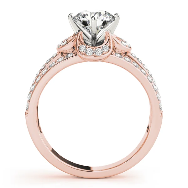 Multirow Floral Shape Engagement Ring - Image 10