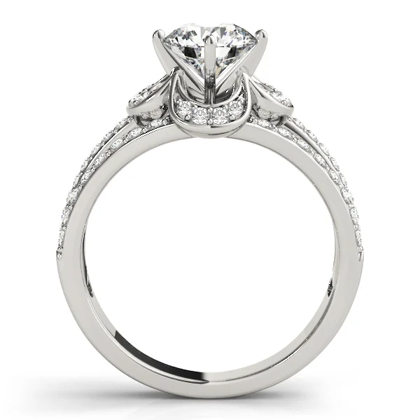 Multirow Floral Shape Engagement Ring - Image 2