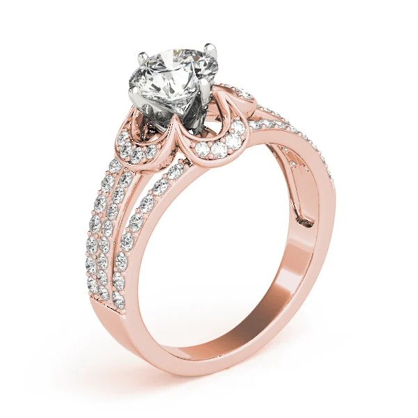 Multirow Floral Shape Engagement Ring - Image 12