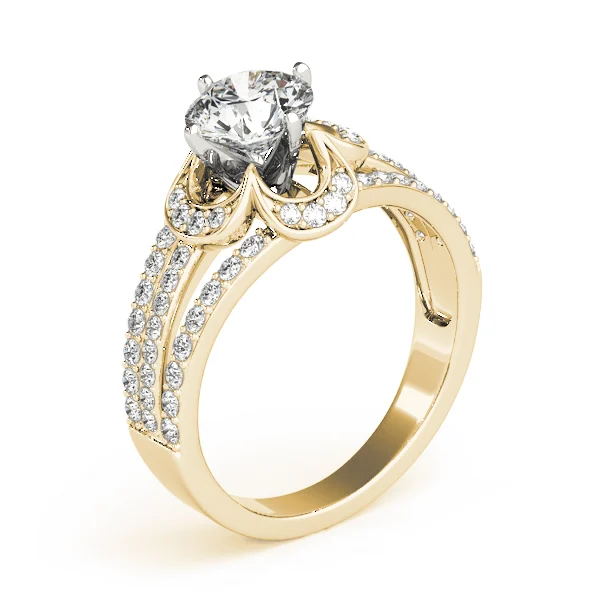 Multirow Floral Shape Engagement Ring - Image 8