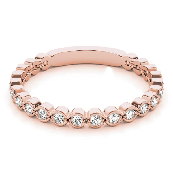 Scalloped Stackable Bezel Set Fashion Band - Image 10