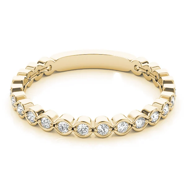 Scalloped Stackable Bezel Set Fashion Band - Image 7