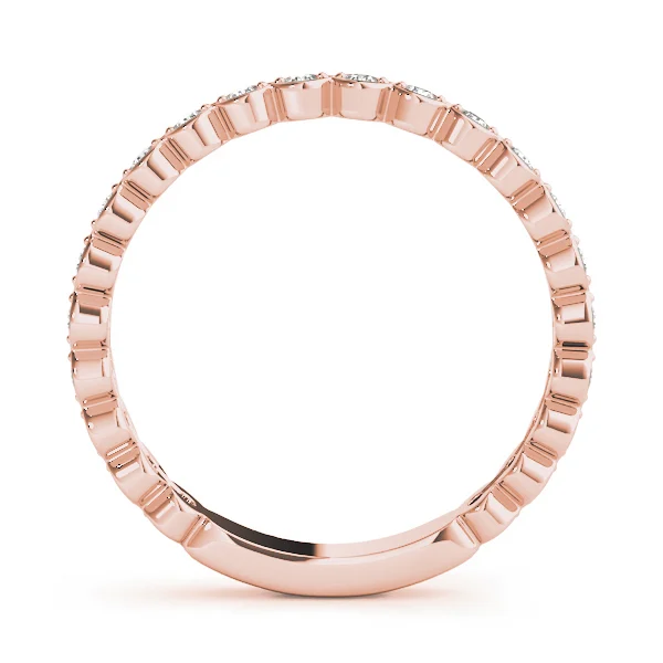 Scalloped Stackable Bezel Set Fashion Band - Image 9