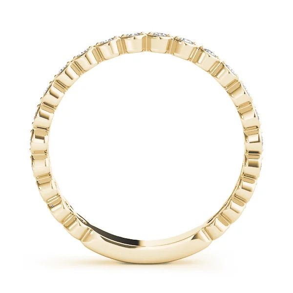 Scalloped Stackable Bezel Set Fashion Band - Image 6
