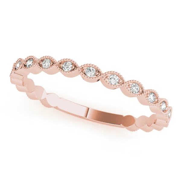 Marquise Shaped Milgrain Stackable Band - Image 8