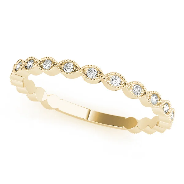 Marquise Shaped Milgrain Stackable Band - Image 5