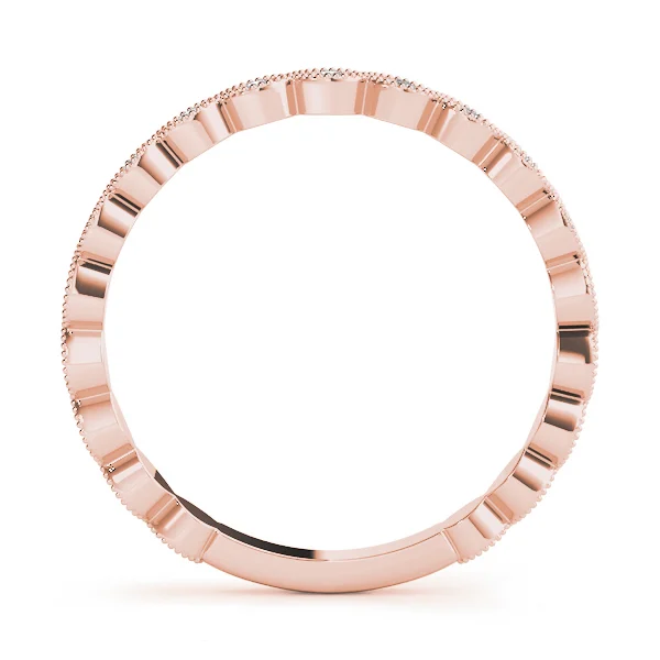 Marquise Shaped Milgrain Stackable Band - Image 9