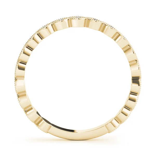 Marquise Shaped Milgrain Stackable Band - Image 6