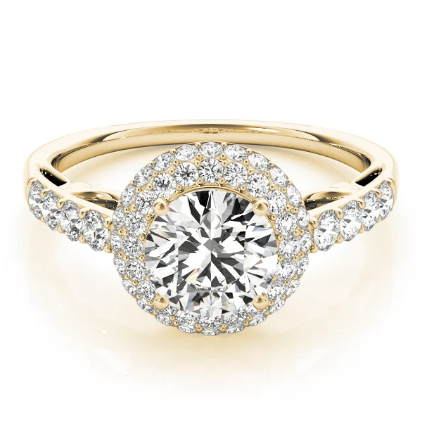Solitaire Double Halo Engagement Ring - Image 7