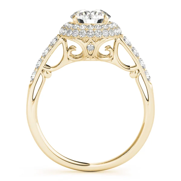 Solitaire Double Halo Engagement Ring - Image 6