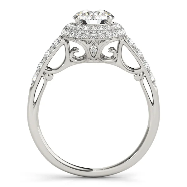Solitaire Double Halo Engagement Ring - Image 2