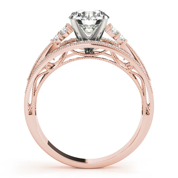 Multirow Milgrain Prong Set Engagement Rings - Image 10
