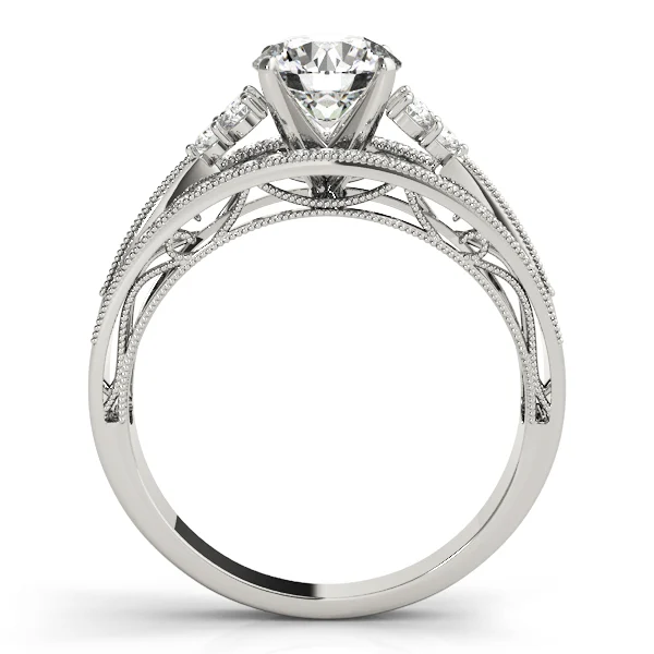 Multirow Milgrain Prong Set Engagement Rings - Image 2