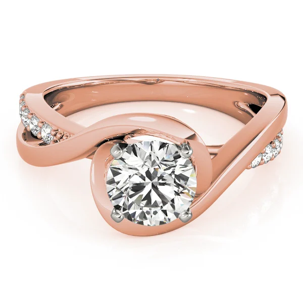 Solitaire Bypass Engagement Ring - Image 12