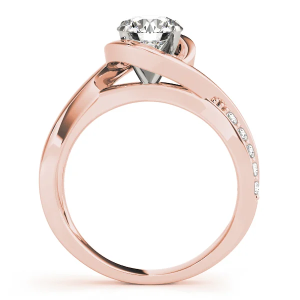 Solitaire Bypass Engagement Ring - Image 11
