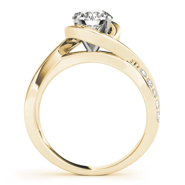 Solitaire Bypass Engagement Ring - Image 7