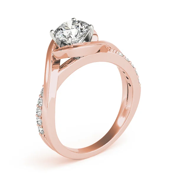 Solitaire Bypass Engagement Ring - Image 15