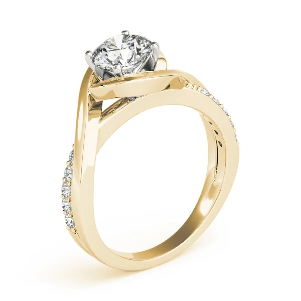 Solitaire Bypass Engagement Ring - Image 14