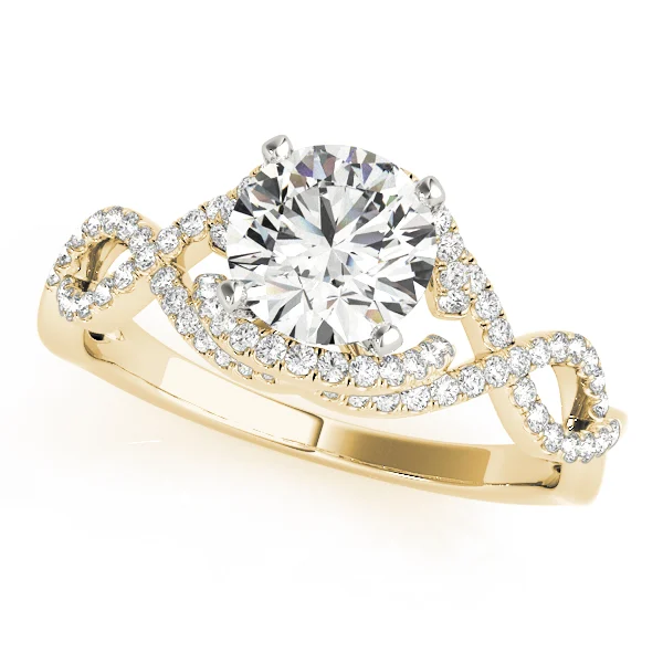 Infinity Twisted Shank Engagement Rings - Image 5