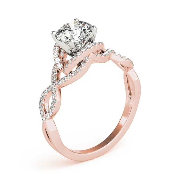 Infinity Twisted Shank Engagement Rings - Image 12