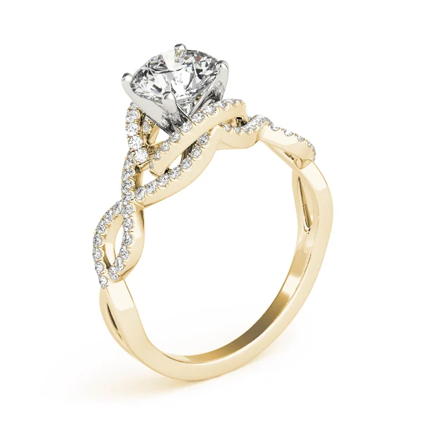 Infinity Twisted Shank Engagement Rings - Image 8