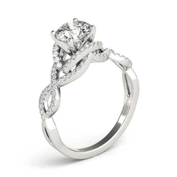 Infinity Twisted Shank Engagement Rings - Image 4