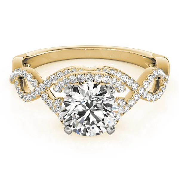 Infinity Twisted Shank Engagement Rings - Image 7