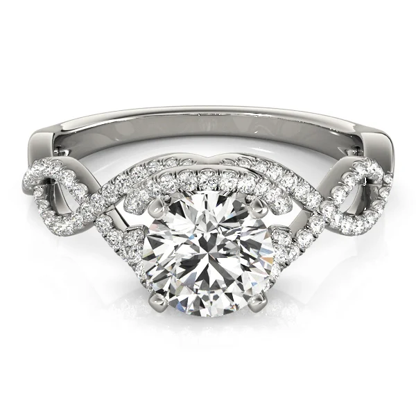 Infinity Twisted Shank Engagement Rings - Image 3
