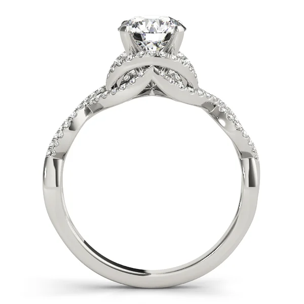 Infinity Twisted Shank Engagement Rings - Image 2